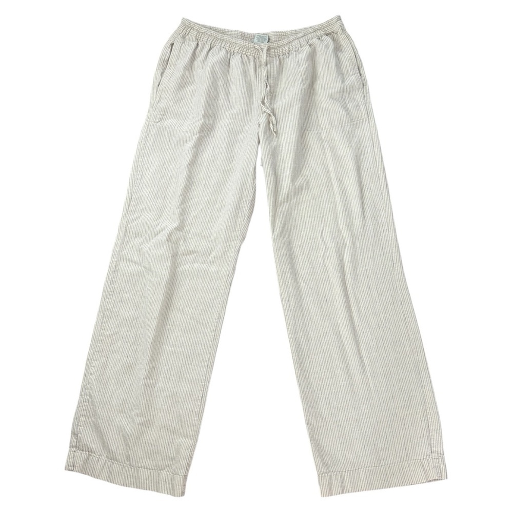 Merona Natural Subtle Pinstripe Linen Pants